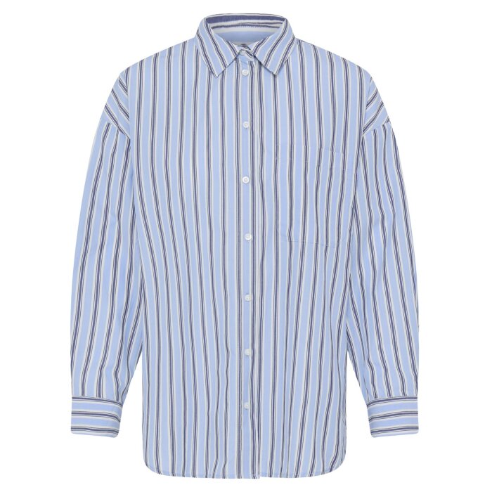 ICHI ( Dame ) - ICHI - IHFLUCA SH2 | SKJORTE BLUE STRIPE