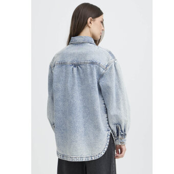 Pulz Jeans ( Dame ) - PULZ - PZATLEE SHIRT | SKJORTE MEDIUM BLUE DENIM Pulz Jeans ( Dame ) - PULZ - PZATLEE SHIRT | SKJORTE MEDIUM BLUE DENIM