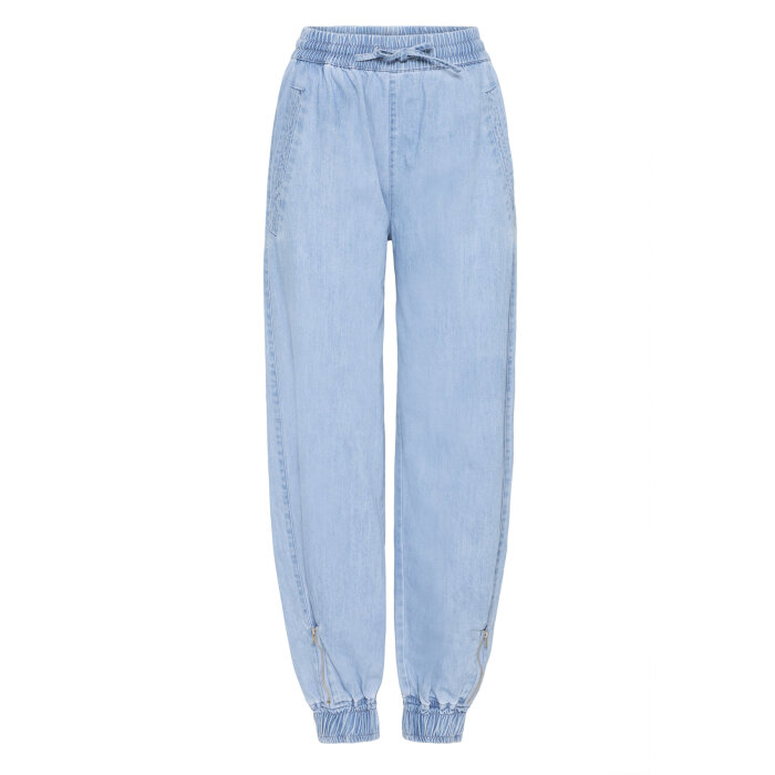 Pulz Jeans ( Dame )  - PULZ - PZBROOKLYN PANT | BUKSER 200008 LIGHT BLUE DENIM