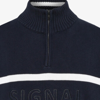 Signal - Signal - Cane logo knit | Strik Deep Marine