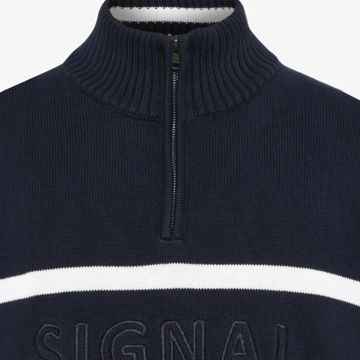 Signal - Signal - Cane logo knit | Strik Deep Marine