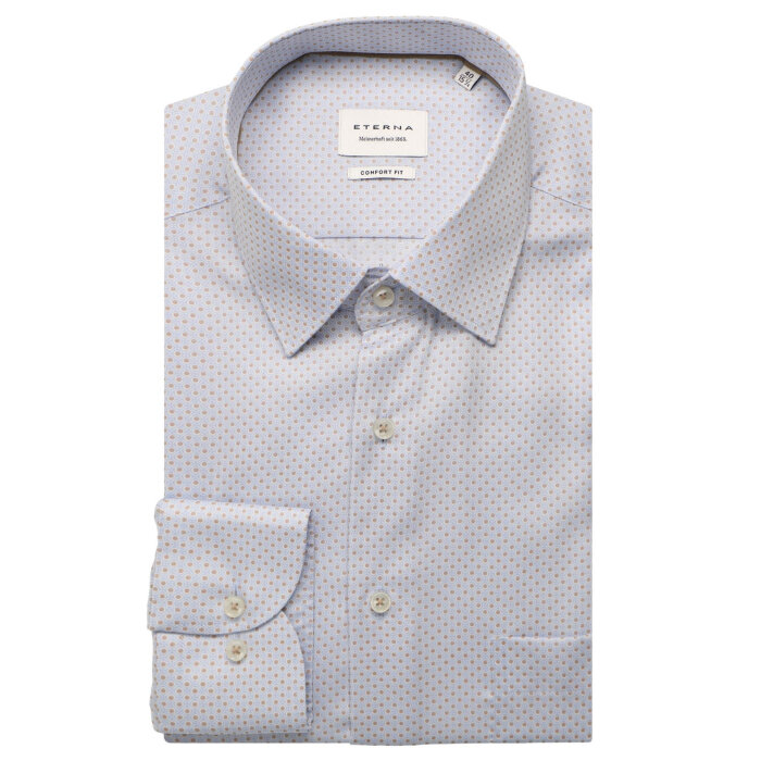 Eterna - Eterna - 4220 E181 21 | Comfort Fit Skjorte Sand Brown