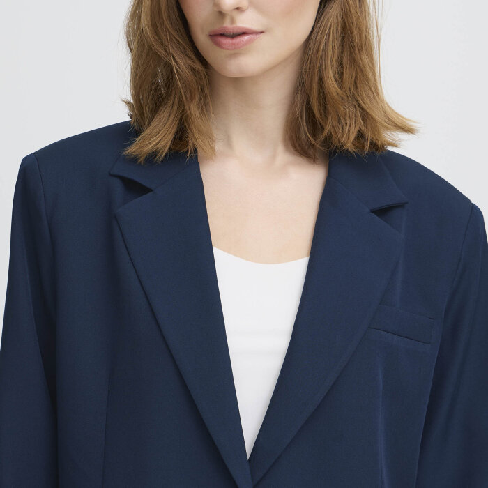 ICHI ( Dame ) - ICHI - IHFAVA OVERSIZE BL | BLAZER DARK NAVY