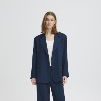 ICHI ( Dame ) - ICHI - IHFAVA OVERSIZE BL | BLAZER DARK NAVY