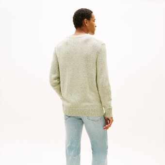 Tommy Hilfiger - Tommy Hilfiger - Two tone boucle crew neck | Strik Dark Artichoke Tommy Hilfiger - Tommy Hilfiger - Two tone boucle crew neck | Strik Dark Artichoke