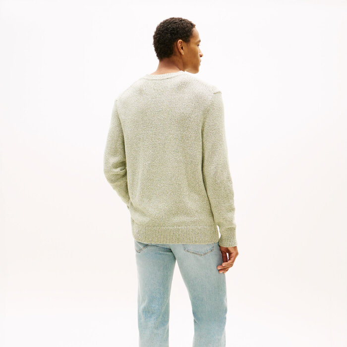 Tommy Hilfiger  - Tommy Hilfiger - Two tone boucle crew neck | Strik  Dark Artichoke