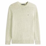 Tommy Hilfiger - Tommy Hilfiger - Two tone boucle crew neck | Strik Dark Artichoke Tommy Hilfiger - Tommy Hilfiger - Two tone boucle crew neck | Strik Dark Artichoke