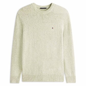 Tommy Hilfiger - Tommy Hilfiger - Two tone boucle crew neck | Strik Dark Artichoke Tommy Hilfiger - Tommy Hilfiger - Two tone boucle crew neck | Strik Dark Artichoke