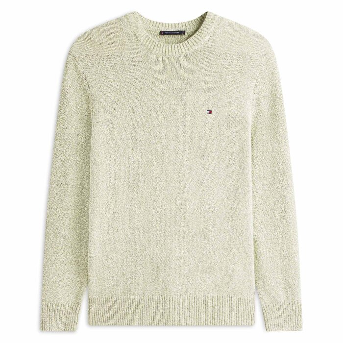 Tommy Hilfiger  - Tommy Hilfiger - Two tone boucle crew neck | Strik  Dark Artichoke