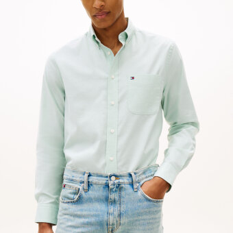 Tommy Hilfiger  - Tommy Hilfiger - Light oxford shirt | Skjorte Crushed Mint