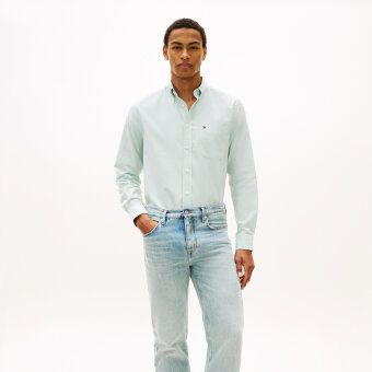 Tommy Hilfiger  - Tommy Hilfiger - Light oxford shirt | Skjorte Crushed Mint