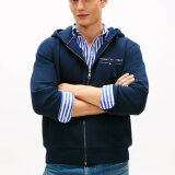 Tommy Hilfiger  - Tommy Hilfiger - Brand love lockup hoody | Hættetrøje Desert Sky