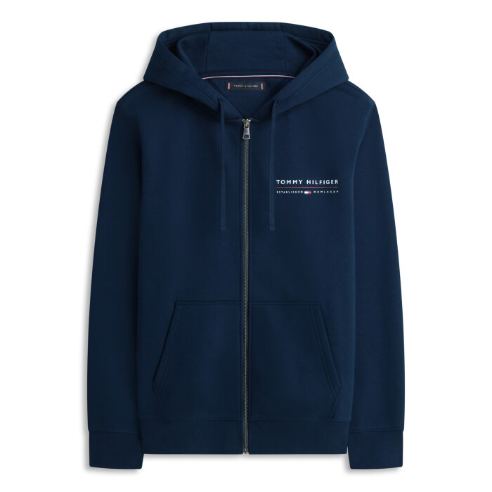 Tommy Hilfiger  - Tommy Hilfiger - Brand love lockup hoody | Hættetrøje Desert Sky