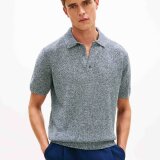 Tommy Hilfiger  - Tommy Hilfiger - Spread collar mouline | Polo T-shirt Iris Multi