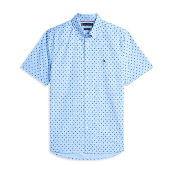 Tommy Hilfiger  - Tommy Hilfiger - Flex poplin shirt | K/Æ Skjorte Sweet Blue