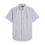 Tommy Hilfiger - Tommy Hilfiger - Linen blend Bengal shirt | K/Æ Skjorte Carbon Navy Tommy Hilfiger - Tommy Hilfiger - Linen blend Bengal shirt | K/Æ Skjorte Carbon Navy