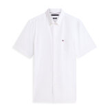 Tommy Hilfiger - Tommy Hilfiger - Seersucker solid shirt | K/Æ Skjorte White Tommy Hilfiger - Tommy Hilfiger - Seersucker solid shirt | K/Æ Skjorte White