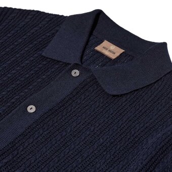 Mos Mosh Gallery - Mos Mosh - Dario polo knit | Polo T-shirt Estate Blue