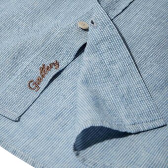 Mos Mosh Gallery - Mos Mosh - Theo linen stripe shirt | Skjorte Flint Stone