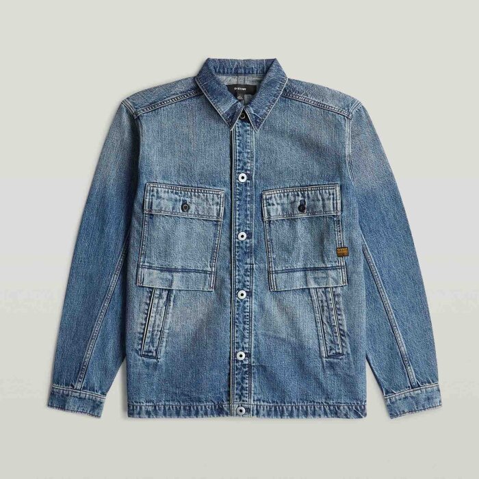 G-Star - G-Star - Mosa overshirt | Jakke Blue Galena
