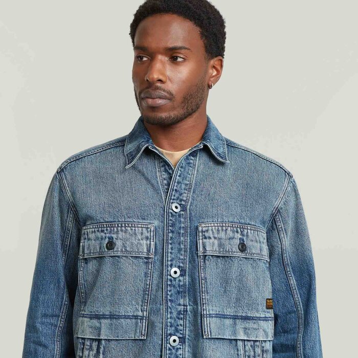 G-Star - G-Star - Mosa overshirt | Jakke Blue Galena