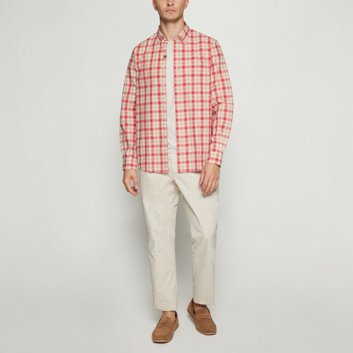 Signal - Signal - Gabriel check shirt | Skjorte Dusty Red