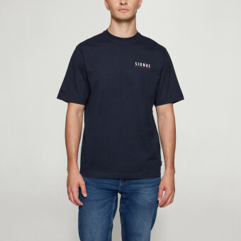 Signal - Signal - Fab backprint tee | T-shirt Deep Marine