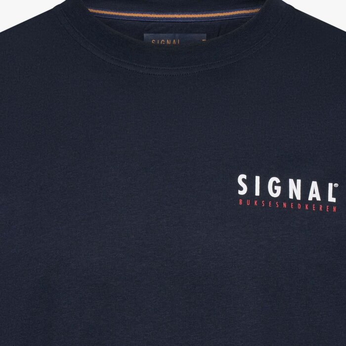 Signal - Signal - Fab backprint tee | T-shirt Deep Marine