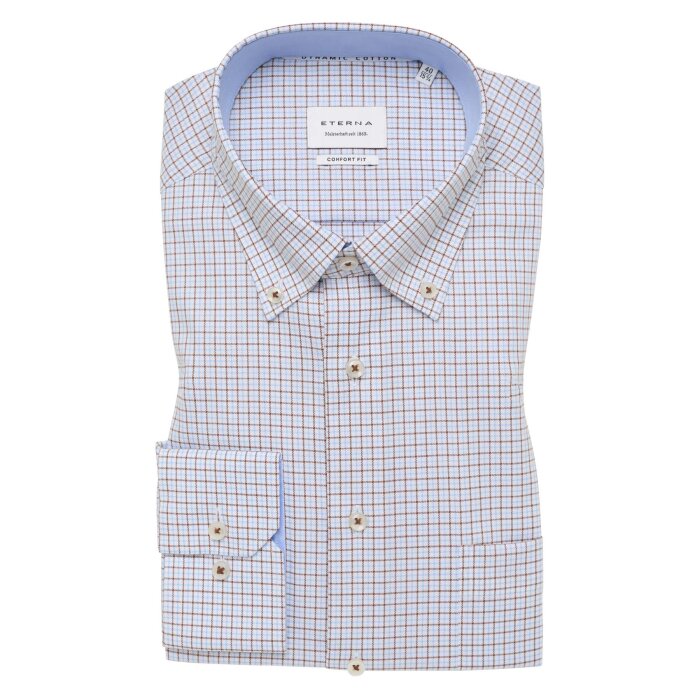 Eterna - Eterna - 1397 23 E104 | Comfort Fit Skjorte Sand