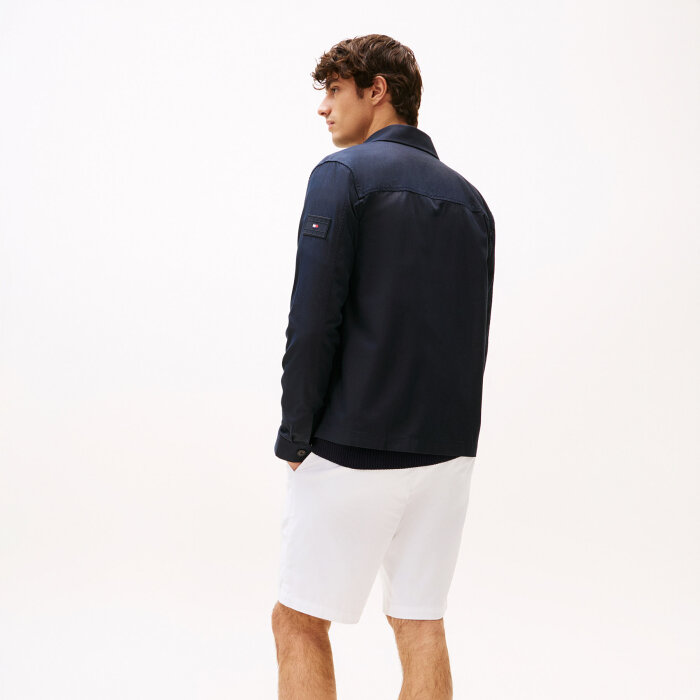 Tommy Hilfiger  - Tommy Hilfiger - Cotton nylon shirt jacket | Overshirt Desert Sky
