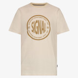 Signal - Signal - Felix mini stripe tee | T-shirt Warm Beige Signal - Signal - Felix mini stripe tee | T-shirt Warm Beige