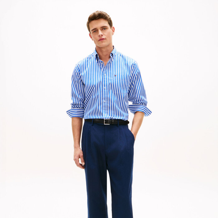 Tommy Hilfiger  - Tommy Hilfiger - TH Best level shirt | Skjorte Regal Blue