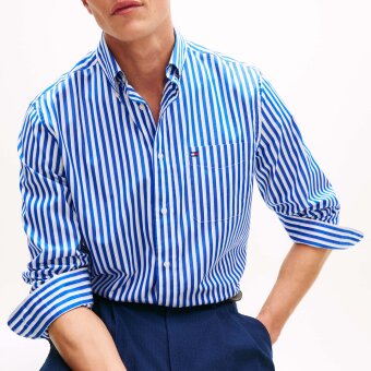 Tommy Hilfiger  - Tommy Hilfiger - TH Best level shirt | Skjorte Regal Blue