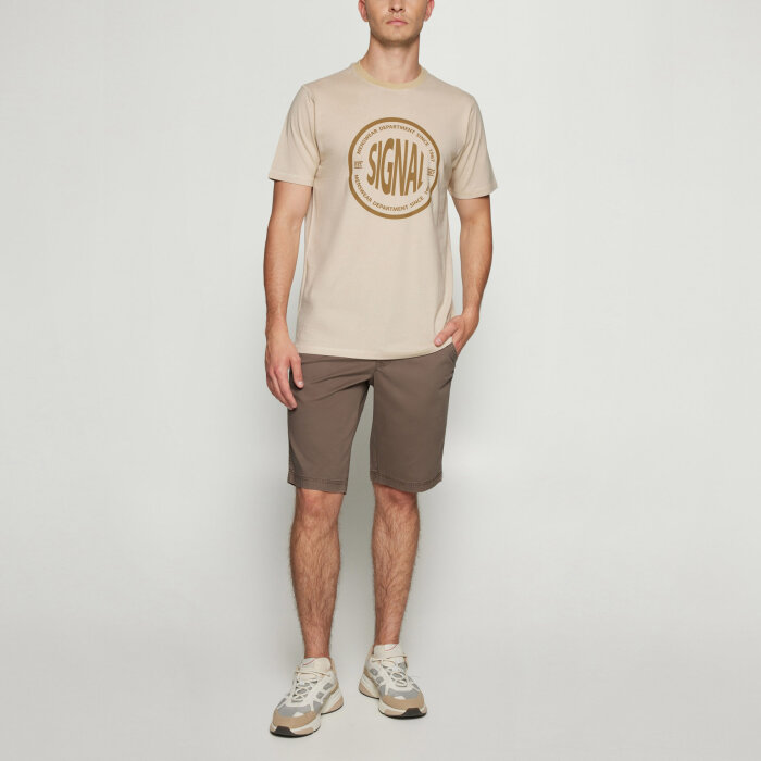 Signal - Signal - Felix mini stripe tee | T-shirt Warm Beige
