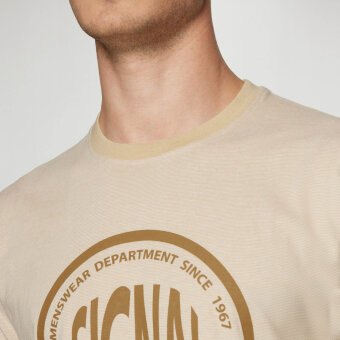 Signal - Signal - Felix mini stripe tee | T-shirt Warm Beige