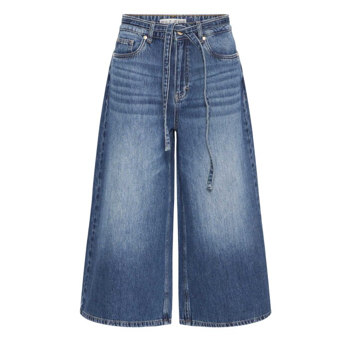 Pulz Jeans ( Dame )  - PULZ - PZALEXI UHW | JEANS WIDE MEDIUM BLUE DENIM