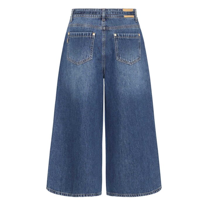Pulz Jeans ( Dame )  - PULZ - PZALEXI UHW | JEANS WIDE MEDIUM BLUE DENIM