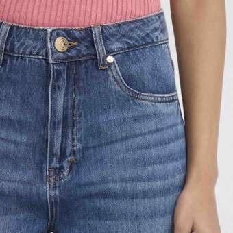 Pulz Jeans ( Dame )  - PULZ - PZALEXI UHW | JEANS WIDE MEDIUM BLUE DENIM