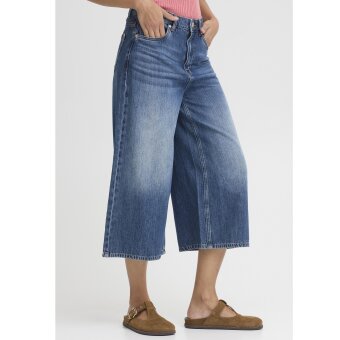 Pulz Jeans ( Dame )  - PULZ - PZALEXI UHW | JEANS WIDE MEDIUM BLUE DENIM