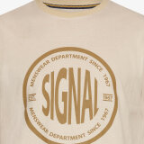 Signal - Signal - Felix mini stripe tee | T-shirt Warm Beige Signal - Signal - Felix mini stripe tee | T-shirt Warm Beige