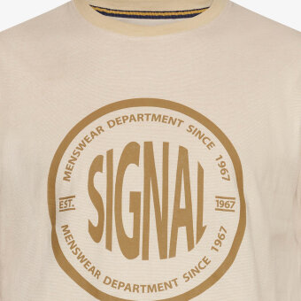 Signal - Signal - Felix mini stripe tee | T-shirt Warm Beige