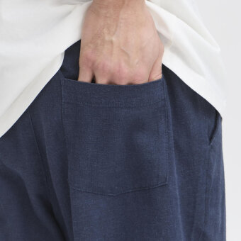 Solid - Solid - Alann linen pants | Hørbukser Insignia Blue