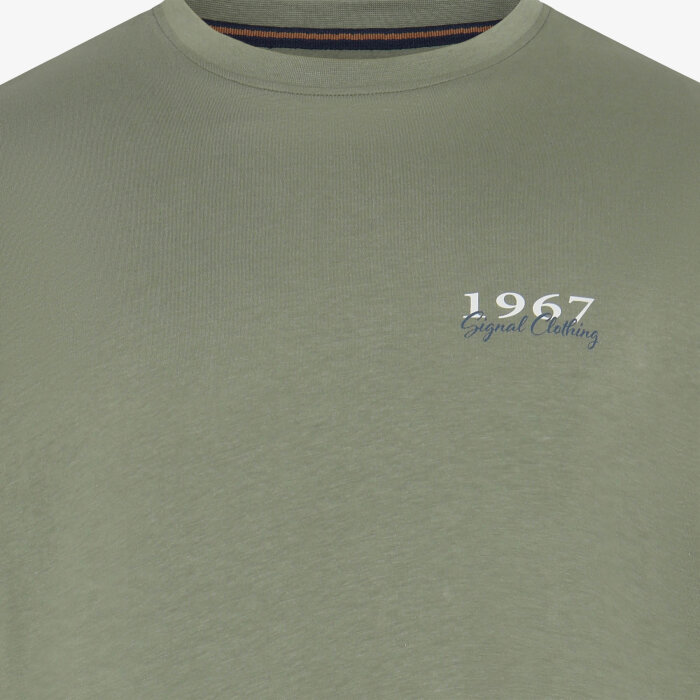 Signal - Signal - Frodo chest print tee | T-shirt Oil Green