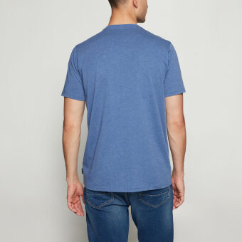 Signal - Signal - Finn front print tee | T-shirt True Blue Melange
