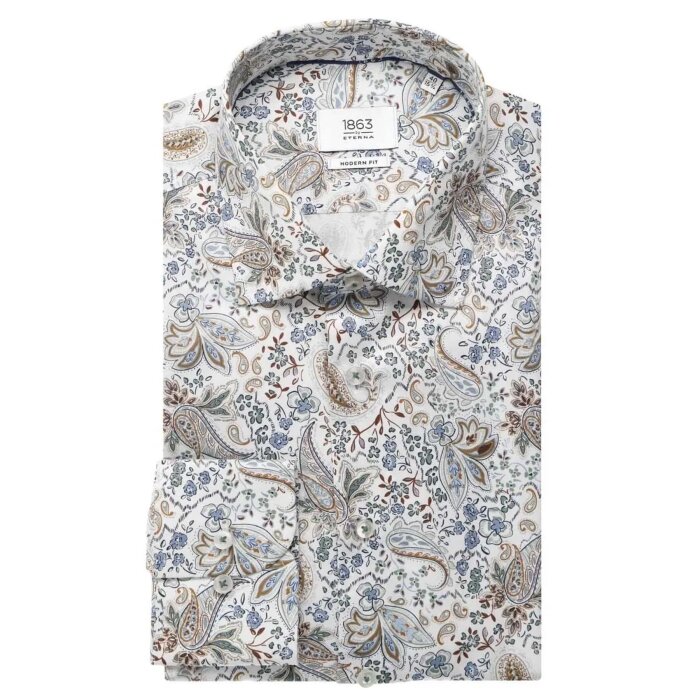 Eterna - Eterna - 1423 14 X687 | Modern Fit Skjorte Blue