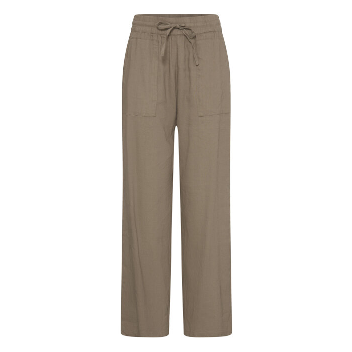 Pulz Jeans ( Dame )  - PULZ - PZLUCA PANT FULL WIDE | BUKSER WALNUT BROWN