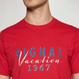 Signal - Signal - Finn front print tee | T-shirt Dusty Red Signal - Signal - Finn front print tee | T-shirt Dusty Red