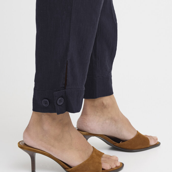 Pulz Jeans ( Dame )  - PULZ - PZLUCA HW PANT LEG | BUKSER DARK SAPPHIRE 