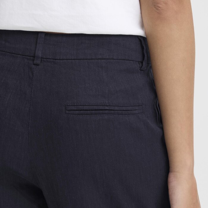 Pulz Jeans ( Dame )  - PULZ - PZLUCA HW PANT LEG | BUKSER DARK SAPPHIRE 