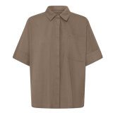 Pulz Jeans ( Dame )  - PULZ - PZLUCA BOXY SH | SKJORTE WALNUT BROWN 